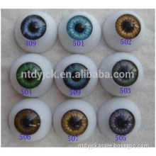 Acrylic shiny plastic eyes round half-round and oval for doll